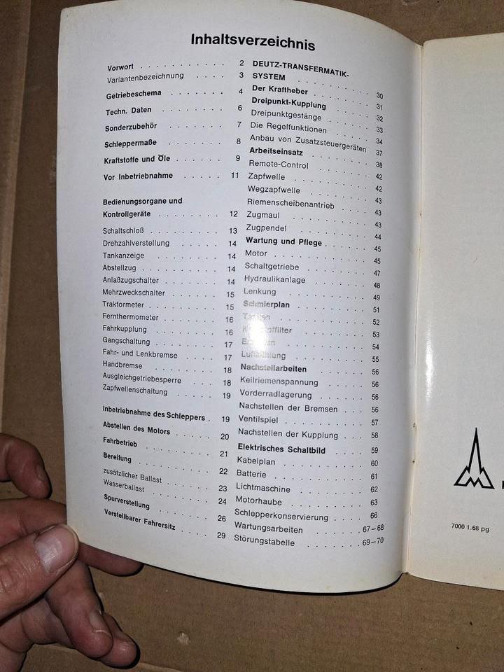 Deutz 2506 Bedienungsanleitung Original - Image 2